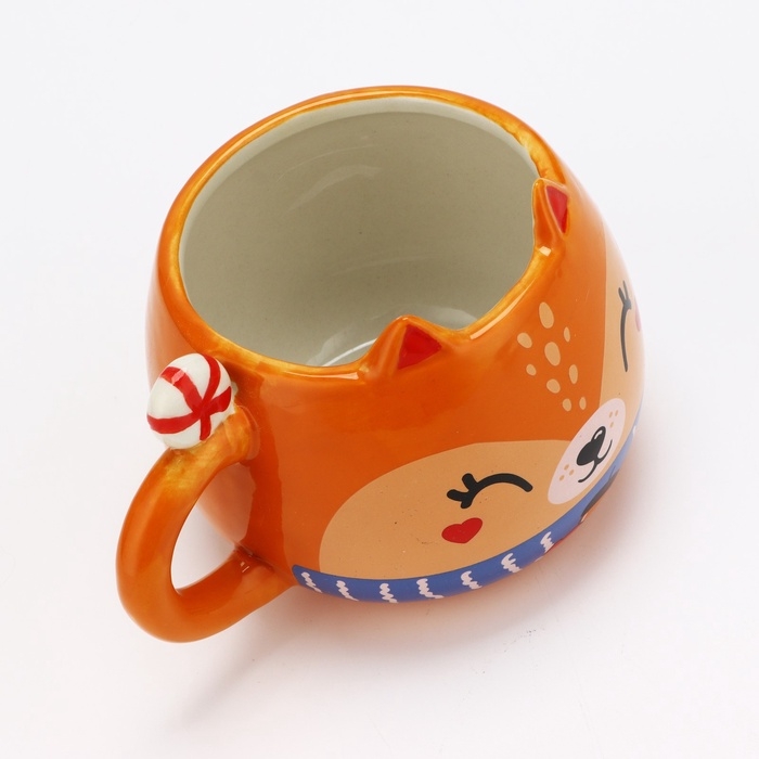 Новый год. Кружка керамическая«Белочка», 400 мл Новый год. Кружка керамическая«Белочка», 400 мл