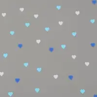 Пленка для цветов "Сердечки конфетти", лаванда, 0,7 х 7,6 м, 40 мкм, 200 гр