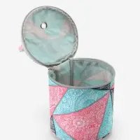 Сумка-футляр &laquo;Цветы&raquo;, 1 люверс, d = 14&times;14.5 см, цвет разноцветный