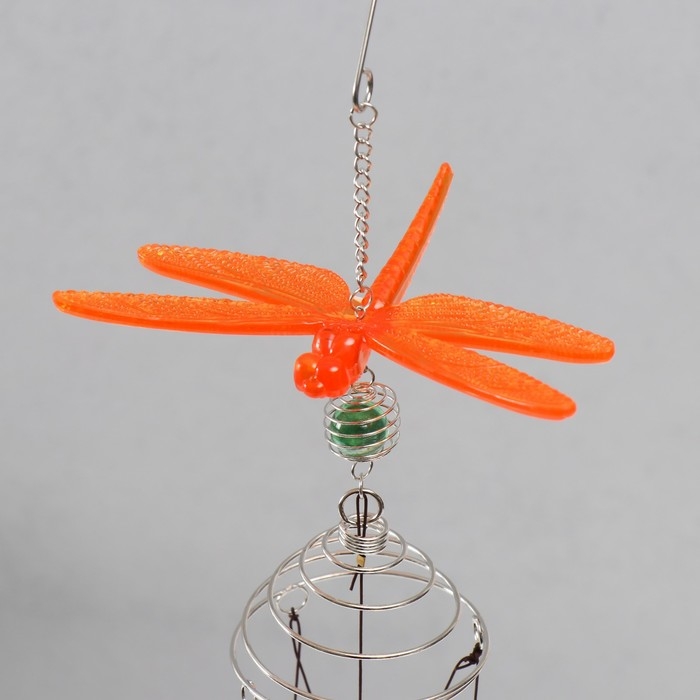 Музыка ветра металл, пластик 4 трубочки Музыка ветра металл, пластик 4 трубочки "Стрекоза" 55х14х8,7 см