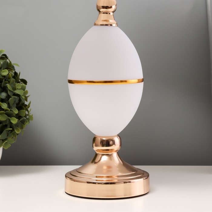 Настольная лампа с подсветкой Настольная лампа с подсветкой "Салли" Е27 40Вт бело-золотой 30х30х50 см