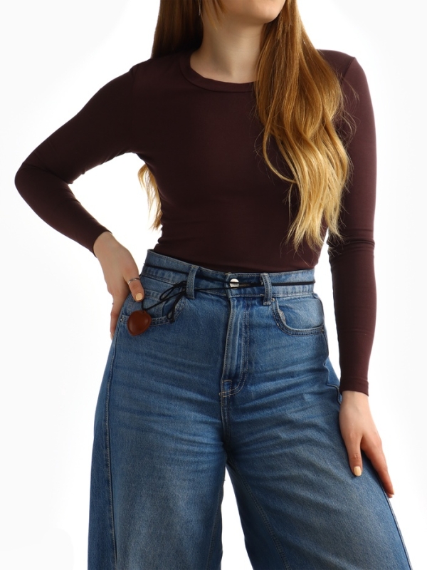 Портупея с кулоном «Сердечко» кожа, трансформер, коричневая, 150 см Портупея с кулоном «Сердечко» кожа, трансформер, коричневая, 150 см