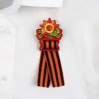 Значок деревянный с георгиевской лентой на 9 мая «Орден», 4.5×6.3 см