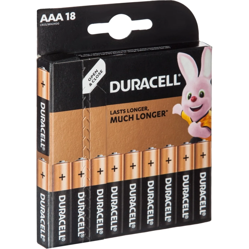 Батарейка DURACELL BASIC ААA/LR03-18BL