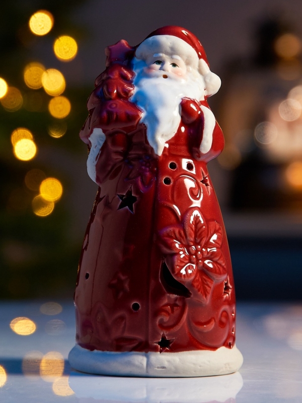 Светодиодная фигура Светодиодная фигура "Дед Мороз" 13.8х6.8х7.5, 1 LED, LR44x3(в компл.), Т/БЕЛЫЙ