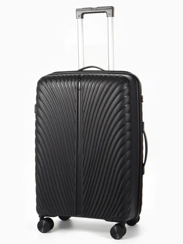 Чемодан на колёсах, 24", кодовый замок, 40&times;24&times;65 см, чёрный