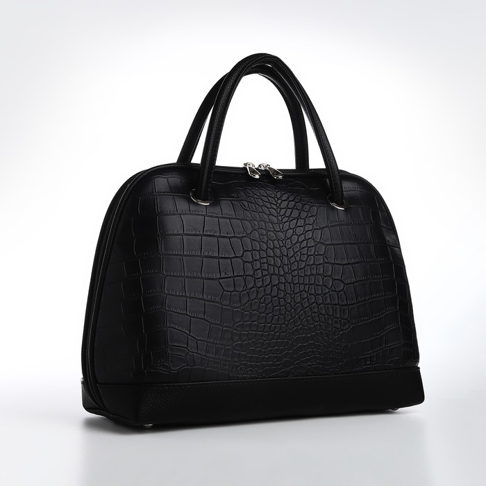 Сумка женская TEXTURA, тоут, средний размер, цвет чёрный