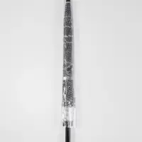 Зонт - трость полуавтоматический &laquo;Газета&raquo;, 8 спиц, R=47/54 см, d=94 см, серый