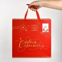 Пакеты подарочные, ламинированных &laquo;Снежная зима&raquo;, набор 3 шт.