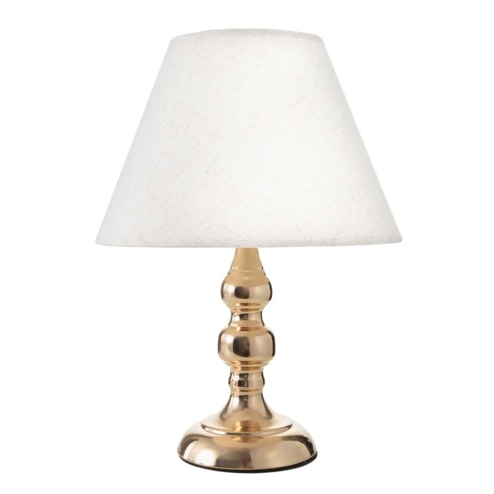 Лампа настольная Лампа настольная "Адель" 1х40Вт Е27 220В золото 21х21х37 см RISALUX