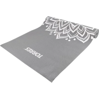 Коврик для йоги TORRES Relax 4, YL12224G, PVC 4 мм, нескольз, серый