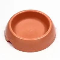 Миска для кошек и собак, 200 мл, 14.5&times;3 см, пластик, кирпичная