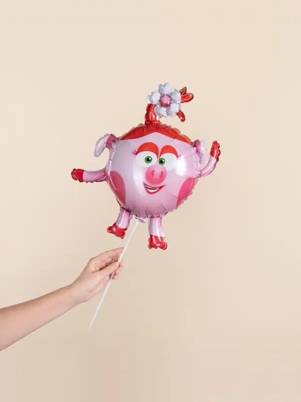 Воздушный шар фольгированный 17" &laquo;Нюша. Смешарики&raquo;, набор 5 шт.