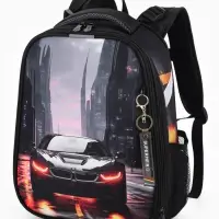 Рюкзак школьный для мальчика &laquo;Гонки&raquo;, Stavia, эргономичная спинка, 30&times;16&times;38 см, чёрный