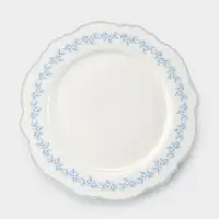 Тарелка WY Royal blue, d=26.5 см, фарфор, белая