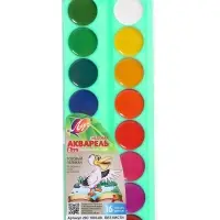 Акварель &laquo;Луч. ZOO&raquo;, 16 цветов, без кисти