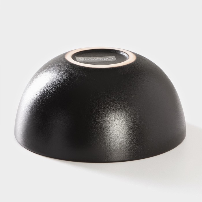 Миска фарфоровая на подставке из бамбука Magistro «Галактика», 1,2 л, 18×18×8,5 см, цвет чёрный Миска фарфоровая на подставке из бамбука Magistro «Галактика», 1,2 л, 18×18×8,5 см, цвет чёрный