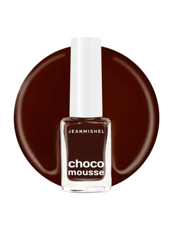 Лак для ногтей шоколадно-вишневый Jeanmishel глянцевый тон 470, 6 мл