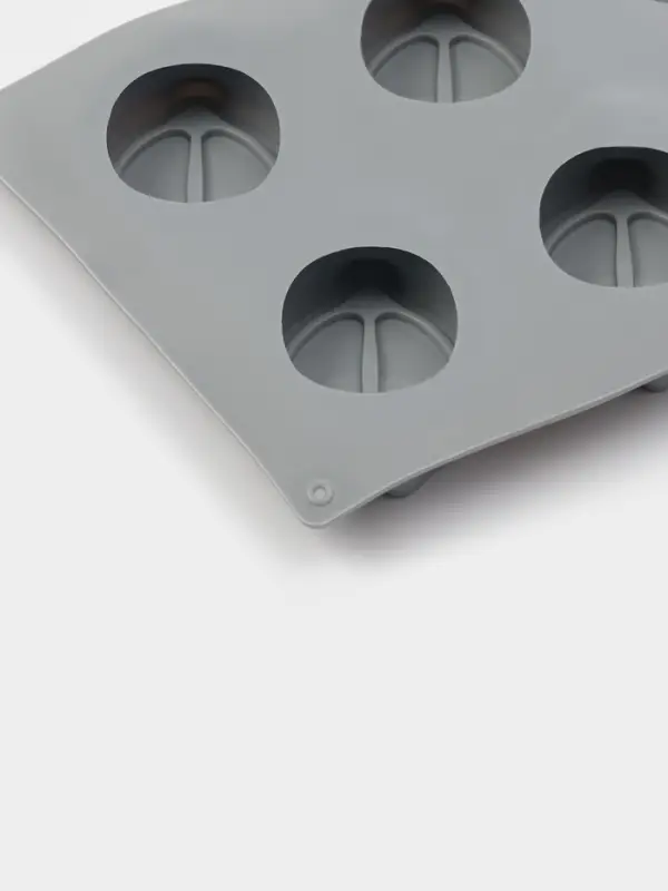 Форма для выпечки и муссовых десертов KONFINETTA &laquo;Лимон&raquo;, силикон, 8 ячеек (5.2&times;4.2 см) 30&times;17.4&times;2.3 см, серая