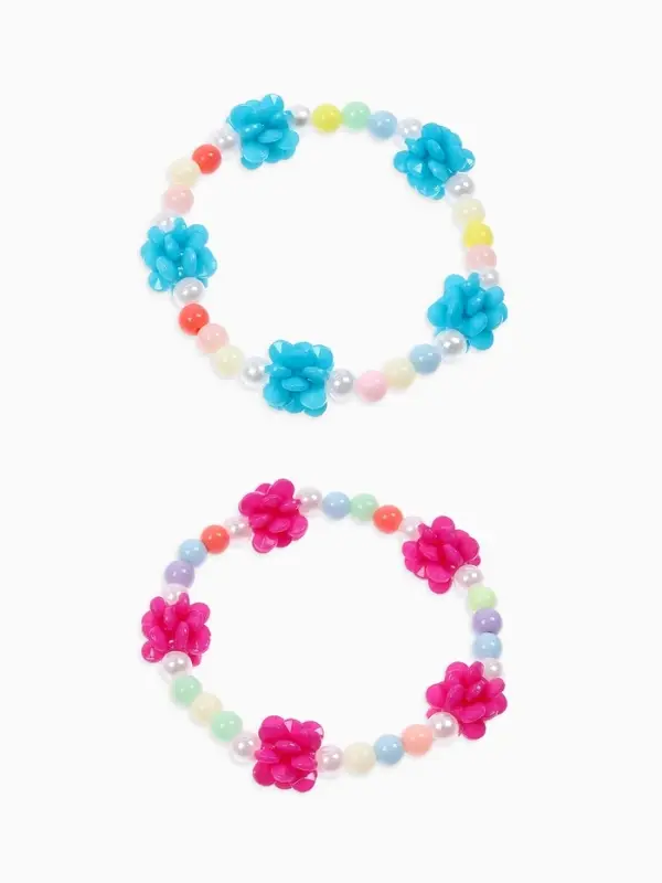 Браслет детский &laquo;Выбражулька. Цветочки Пионы&raquo;, d=6 см, МИКС