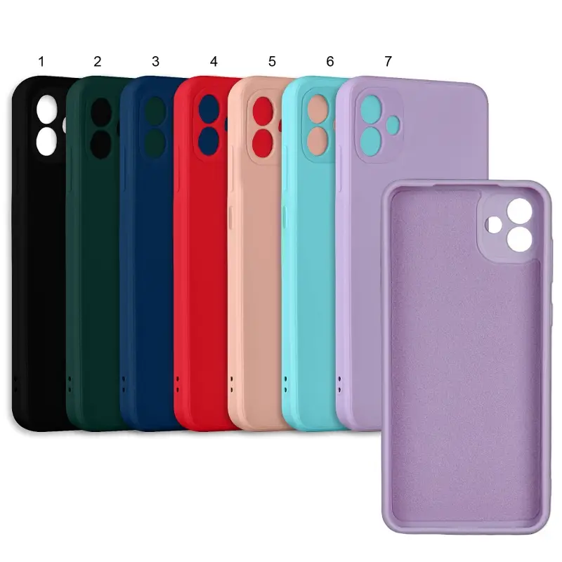 Чехол для Samsung A04 цветной силикон