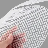 Канва-основа для вышивания сумки, пластиковая, 42&times;24 см, цвет белый