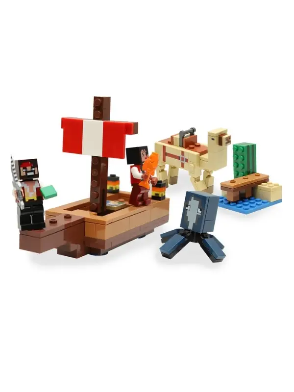 Конструктор блочный &laquo;Мой Мир. Путешествие пиратского корабля&raquo; Brick, 166 деталей