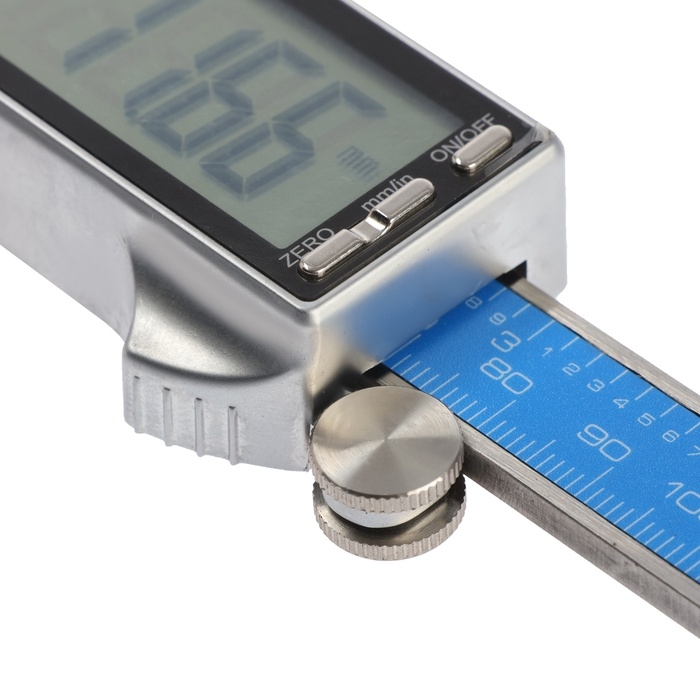 Штангенциркуль электронный ТУНДРА ПРОФИ, металлический, с глубиномером, 150 мм Штангенциркуль электронный ТУНДРА ПРОФИ, металлический, с глубиномером, 150 мм