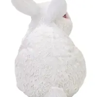 Садовая фигура из полистоуна &laquo;Заяц-беляк&raquo;, 25&times;12&times;18 см, белый