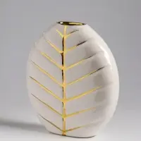 Ваза настольная керамика "Новайо" 18х17 см, белый