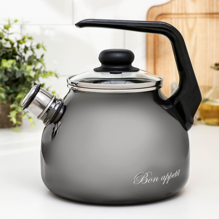 Чайник Bon appetit, 3 л, со свистком, индукция Чайник Bon appetit, 3 л, со свистком, индукция