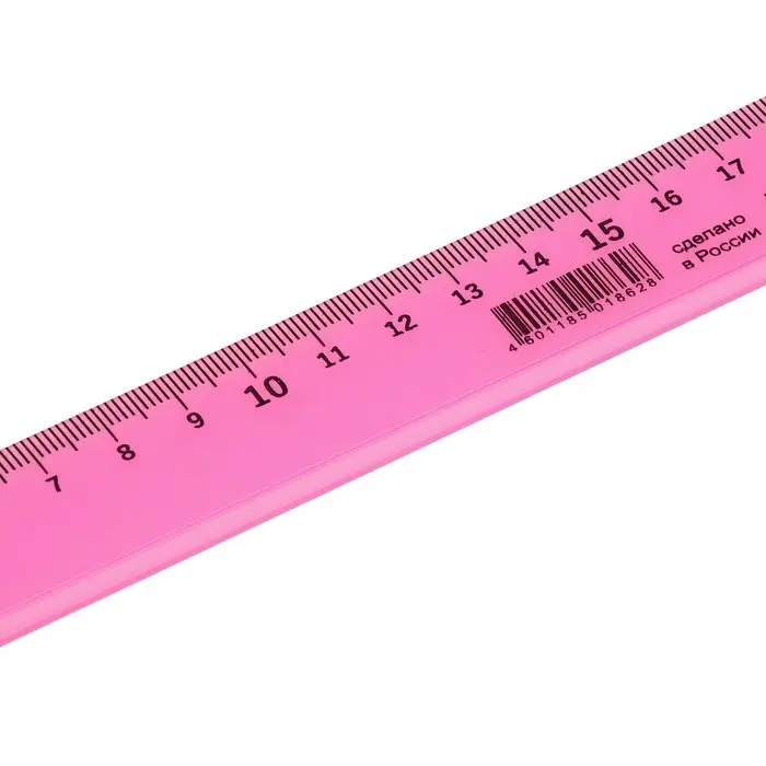 Линейка 20 см Линейка 20 см "Луна", непрозрачная, пастельная, МИКС