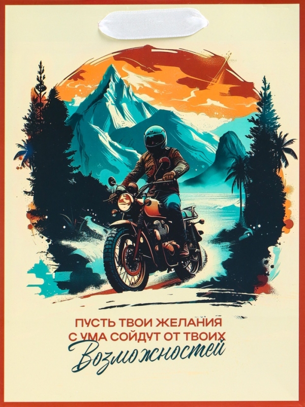 Пакет подарочный вертикальный «Возможность», MS 18 х 23 х10 см