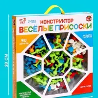 Мягкий конструктор детский UNICON &laquo;Весёлые присоски&raquo;, 90 деталей