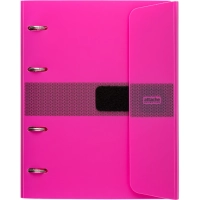 Бизнес-тетрадь со смен.блоком 120л,кл,А5, Розовый,пропилен. обл. налипучке