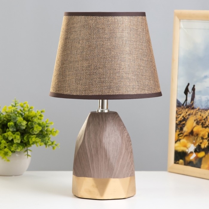 Настольная лампа Настольная лампа "Адели" E14 40Вт коричневый 21х21х34 см RISALUX