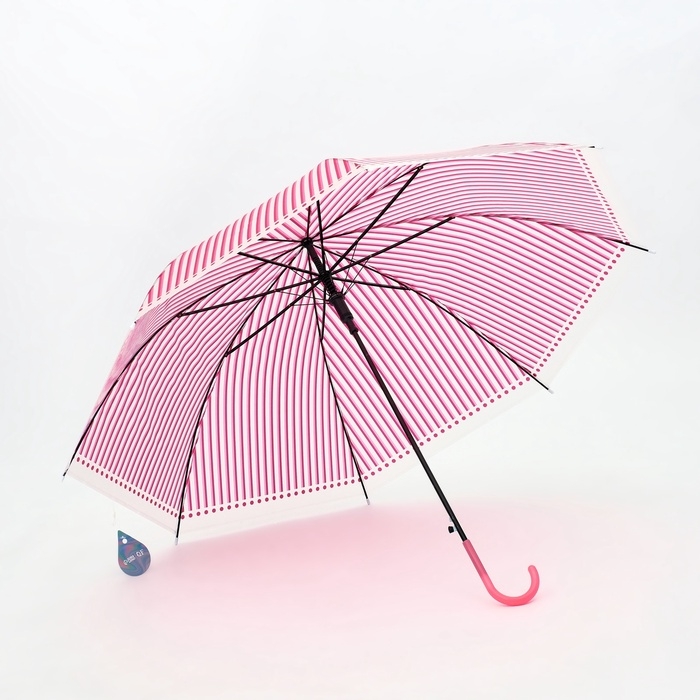 Зонт полуавтоматический «Полосы», 8 спиц, R = 46/53 см, D = 106 см, цвет МИКС Зонт полуавтоматический «Полосы», 8 спиц, R = 46/53 см, D = 106 см, цвет МИКС