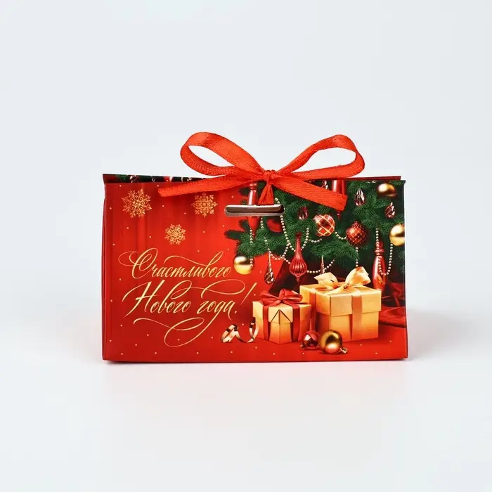 Бонбоньерка новогодняя «Новогодняя классика », 10 х 5.5 х 5.5 см Бонбоньерка новогодняя «Новогодняя классика », 10 х 5.5 х 5.5 см