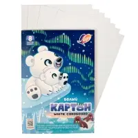 Картон белый А4 8л немел одност 220г/м² Луч. Zoo (Белый медведь) Картон белый А4 8л немел одност 220г/м² Луч. Zoo (Белый медведь)