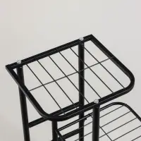 Подставка для цветов Greengo, 3 полки, 43&times;22&times;57 см, напольная, металл, чёрная
