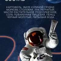 Космическое питание &laquo;Картофельное пюре с курицей&raquo;, 115 г, в тюбике