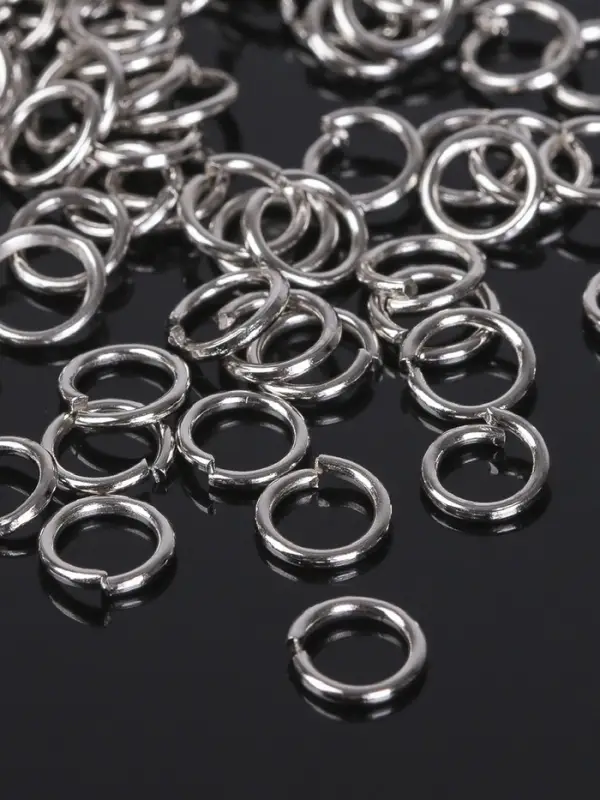 Кольцо соединительное &laquo;СМ-976&raquo;, 0.8&times;6 мм (набор 50 г, &plusmn; 570 шт.), цвет серебро