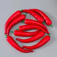 Муляж "Перец острый" 18 см, красный