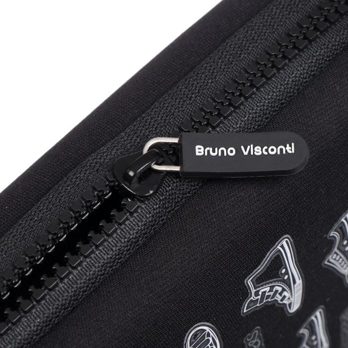 Рюкзак каркасный 38 х 30 х 20 см, + пенал, Bruno Visconti Рюкзак каркасный 38 х 30 х 20 см, + пенал, Bruno Visconti "Внимание"