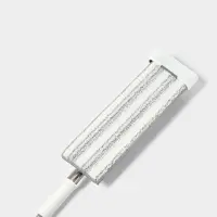 Швабра с отжимом, противоударная, со сгоном, стальная ручка, 2 профессиональные насадки, 36&times;11&times;130 см