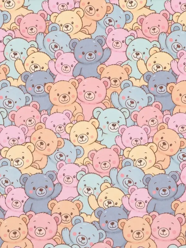 Бумага упаковочная крафтовая &laquo;Весёлые медведи&raquo;, 50&times;70 см