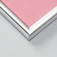 Фоторамка для фото 30х40 см "Oframe", пластик, серебро, (пластиковый экран)