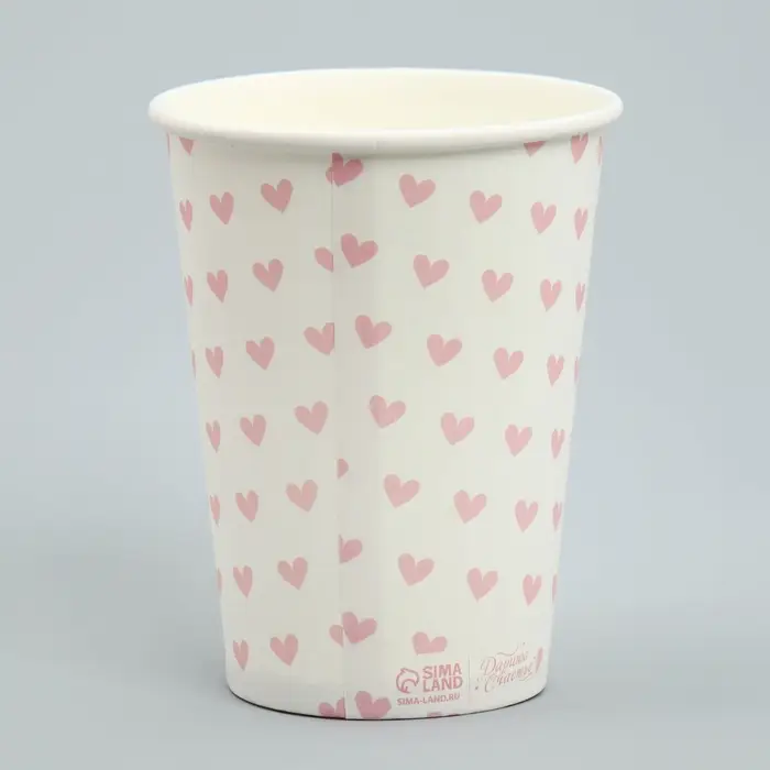 Стакан для цветов «Сердца», 350 мл Стакан для цветов «Сердца», 350 мл