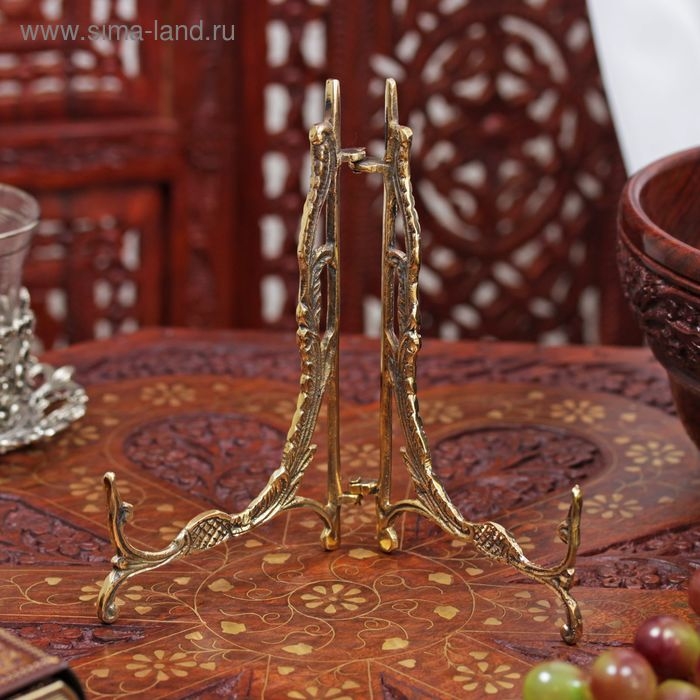 Подставка для книг латунь  Подставка для книг латунь "Классика" 15х10х0,5 см