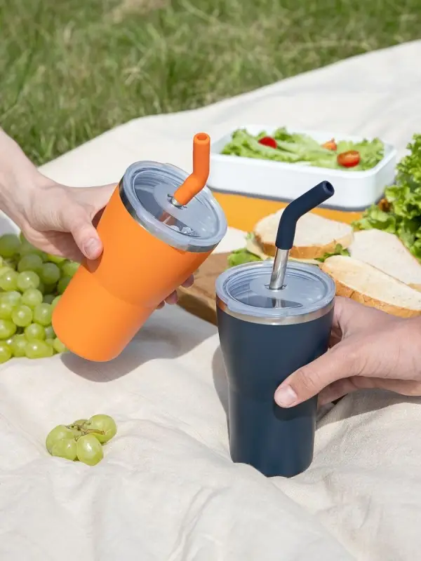 Термостакан Sapporo без логотипа, темно-синий